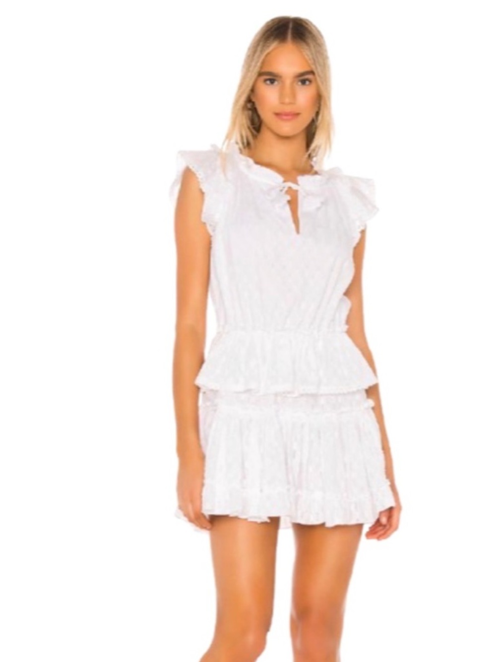 MISA Los Angeles Lilian Dress in White - Picture 2 of 3